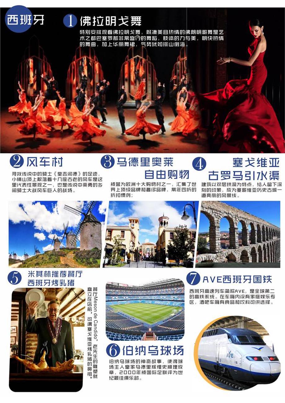 启航邦的西班牙葡萄牙跟团行程